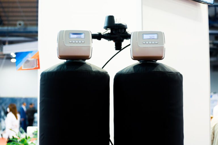twin alternating water softener filter system