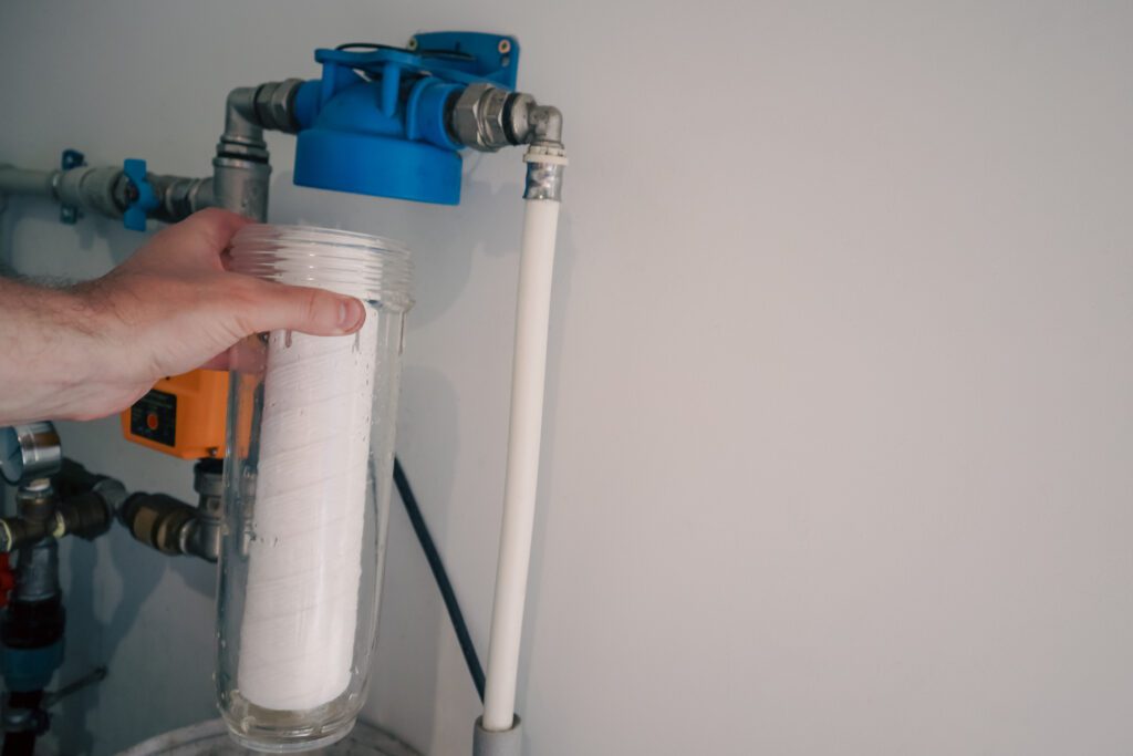 how to filter sediment from well water